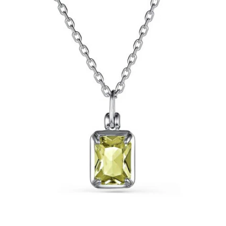 Серебряное колье с кварцем