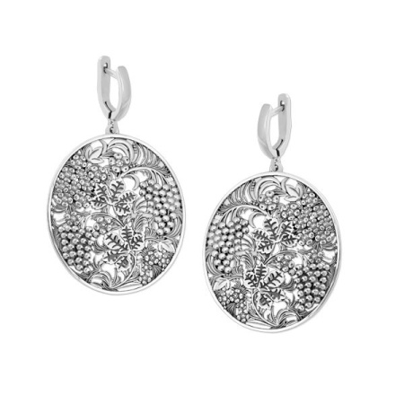 Серьги из серебра «Ягоды»