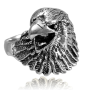 Серебряное мужское кольцо «Ястреб»