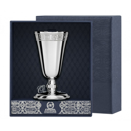 Серебряная рюмка № 4 с гравировкой