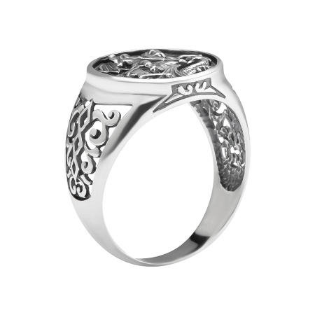 Кольцо из серебра «Георгий Победоносец»