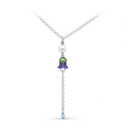 Колье из серебра «Колокольчик»