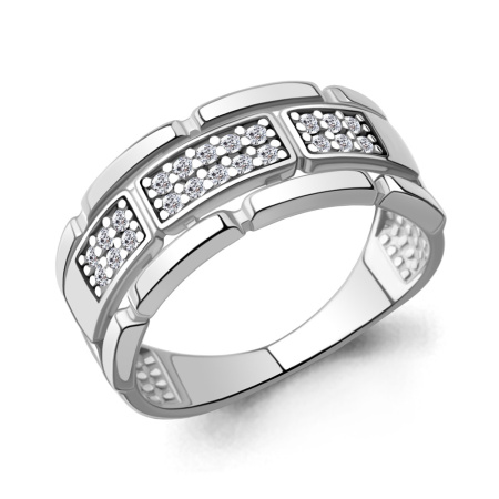 Серебряное кольцо с фианитами