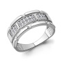 Серебряное кольцо с фианитами