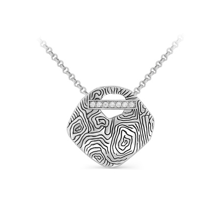 Колье из серебра с фианитами