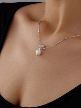 Колье из серебра с жемчугом