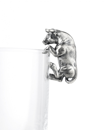 Серебряный собутыльник «Бык»