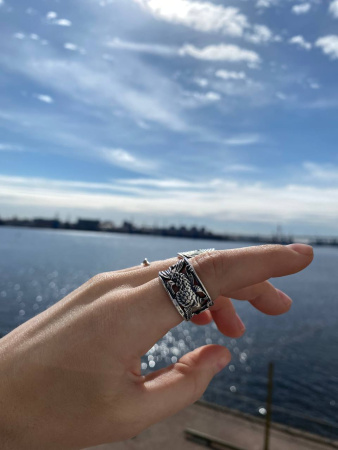 Кольцо из серебра «Лагуна»