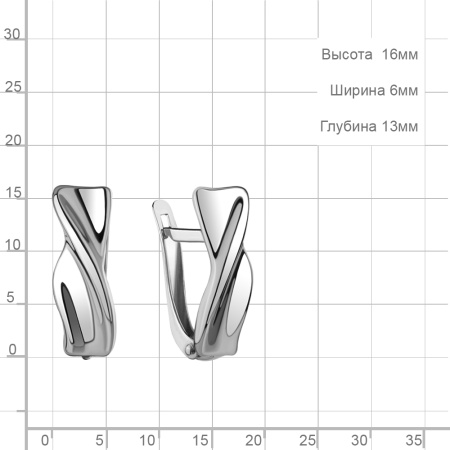 Серебряные серьги